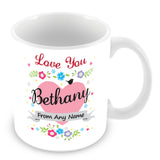 Bethany Mug - Love You Bethany Personalised Gift
