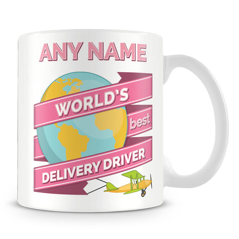 Delivery Driver Worlds Best Banner Mug