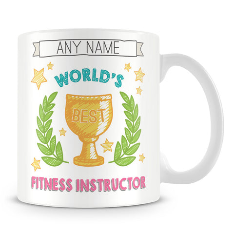 Worlds Best Fitness Instructor Award Mug