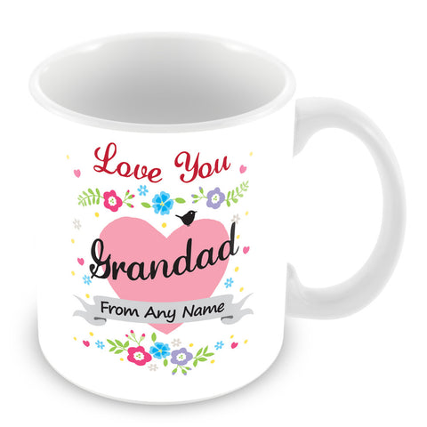 Grandad Mug - Love You Grandad Personalised Gift