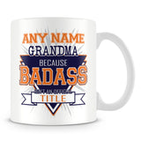 Grandma Mug - Badass Personalised Gift - Orange