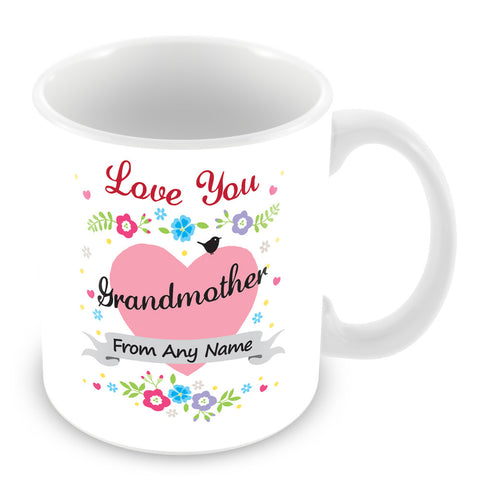 Grandmother Mug - Love You Grandmother Personalised Gift