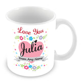 Julia Mug - Love You Julia Personalised Gift