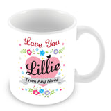 Lillie Mug - Love You Lillie Personalised Gift