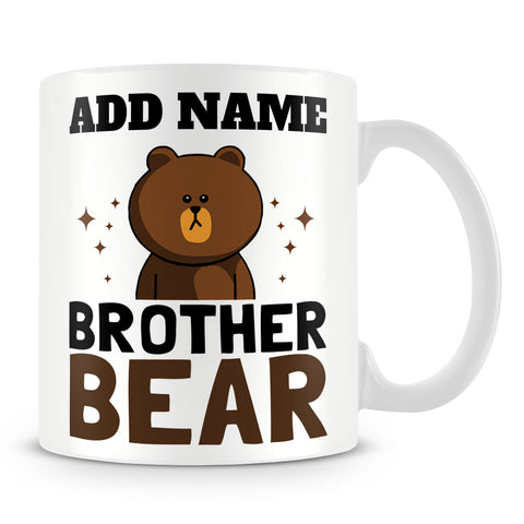 Brother Mug Personalised Gift - Brother Bear