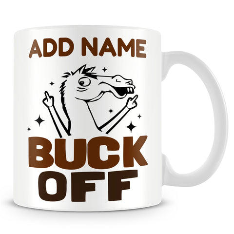Work Mug Personalised Gift - Buck Off