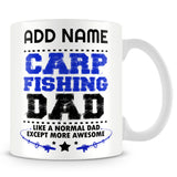 Fishing Mug Personalised Gift - Carp Fishing Dad