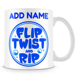 Diving Mug Personalised Gift - Flip Twist And Rip