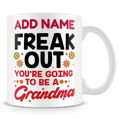 Pregnancy Announcement Mug Personalised Gift - You're Going To Be A Grandma