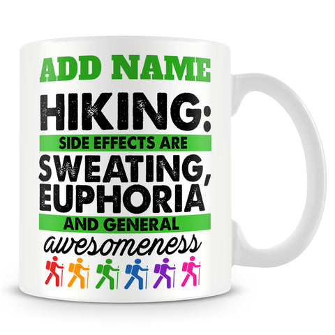 Hiking Mug Personalised Gift - Hiking Side Effects
