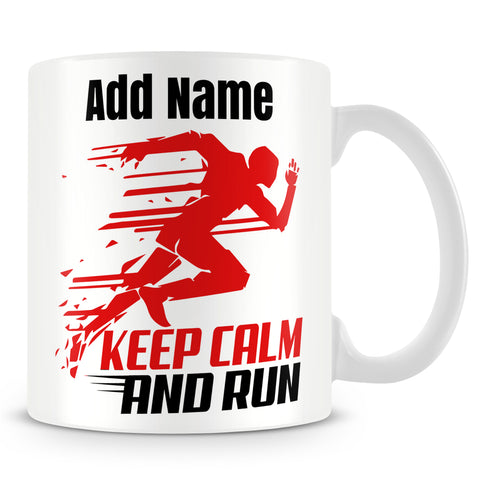 Runner Mug Personalised Gift - Keep Calm And Run