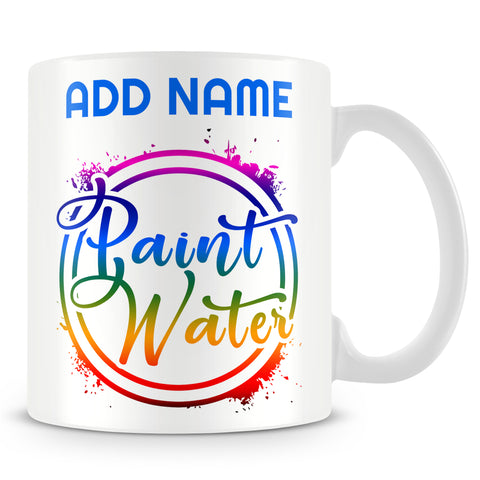 Artist Mug Personalised Gift - Paint Water