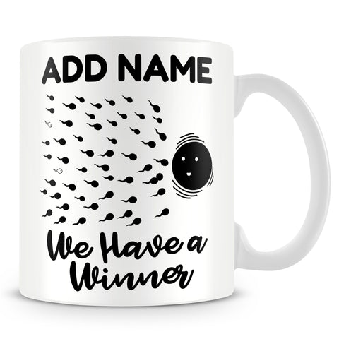 Pregnancy Announcement Mug Personalised Gift - We Have A Winner