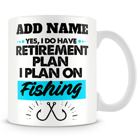 Fishing Mug Personalised Gift - I Plan On Fishing