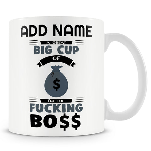 Boss Gift - I'm The The Boss -Personalised Mug For Managers