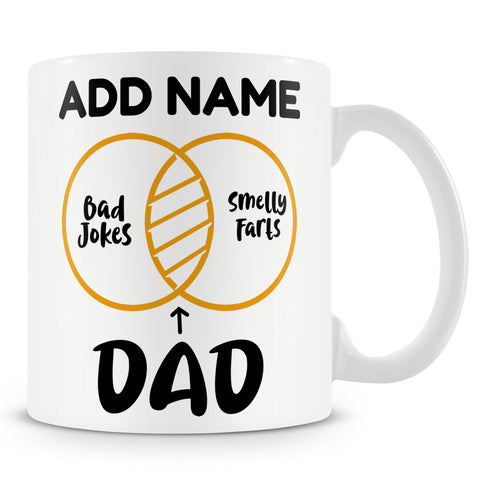 Funny Mug For Dad - Bad Jokes Smelly Farts Dad Mug