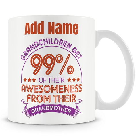 Grandmother Appreciation Gift - Personalised Mug For Grandma