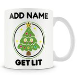 Christmas Secret Santa Gift - Get Lit - Personalised Novelty Mug