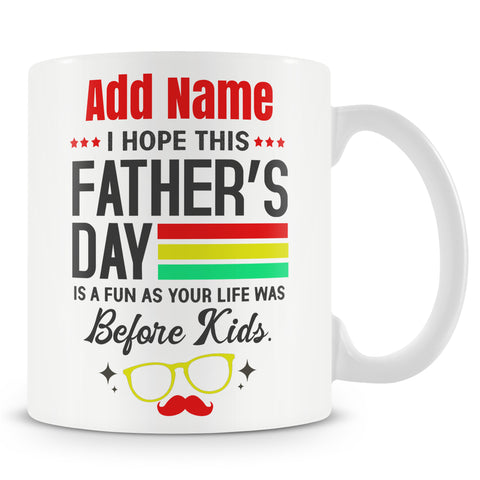 Novelty Funny Gift For Dad On Father's Day - Personalised Mug