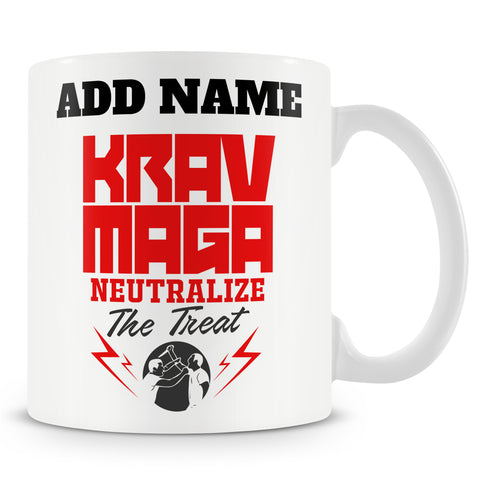 Novelty Krav Maga Gift - Krav Maga Neutralize The Threat - Personalised Mug