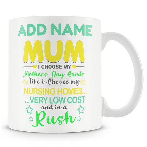 Novelty Gift For Mum - Funny Mother's Day Present - Personalised Mug