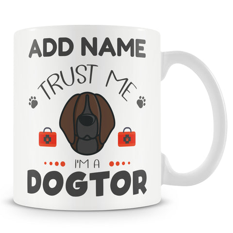 Novelty Gift For Vets - Trust Me I'm A Dogtor - Personalised Mug