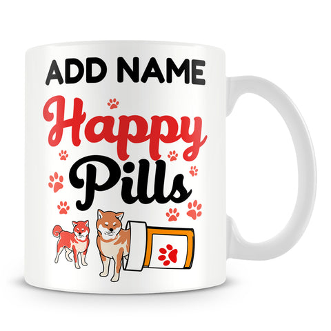 Dog Owner Mug Personalised Gift - Happy Pills