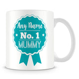 Mummy Mug - Personalised Gift - Rosette Design - Green