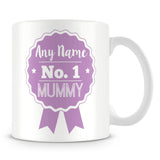Mummy Mug - Personalised Gift - Rosette Design - Purple