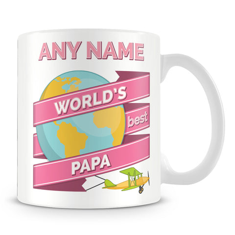 Papa Worlds Best Banner Mug