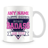 Quantity Surveyor Mug - Badass Personalised Gift - Pink
