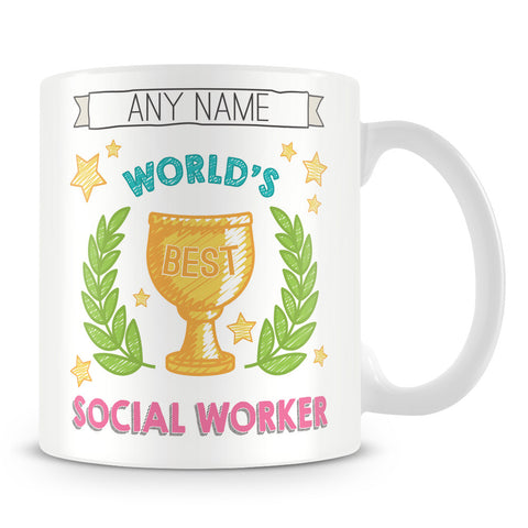 Worlds Best Social Worker Award Mug