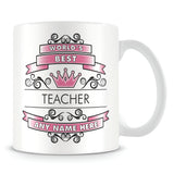 Teacher Mug - Worlds Best Shield
