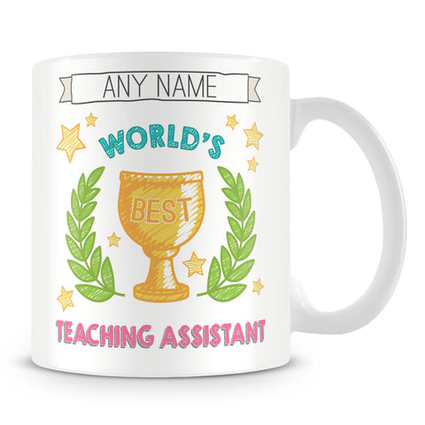 Worlds Best Teaching Assistant Award Mug