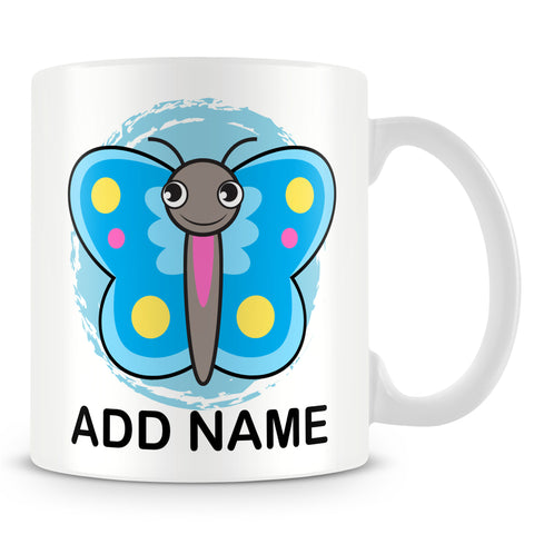 Butterfly mug for Kids - Personalise with Name