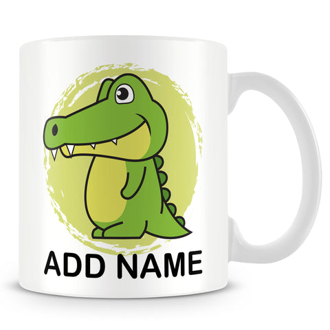 Crocodile mug for Kids - Personalise with Name