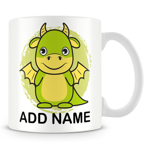 Dragon mug for Kids - Personalise with Name