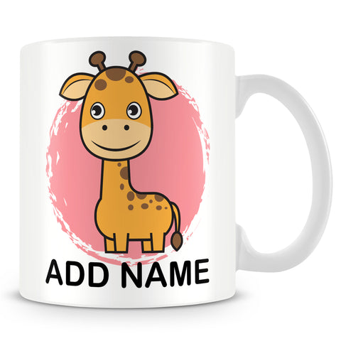Giraffe mug for Kids - Personalise with Name
