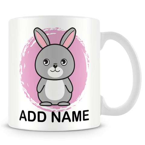 Bunny Rabbit mug for Kids - Personalise with Name