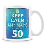 Keep Calm Birthday Mug - Add Name & Age
