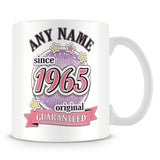 Mug with Year and Name Pink