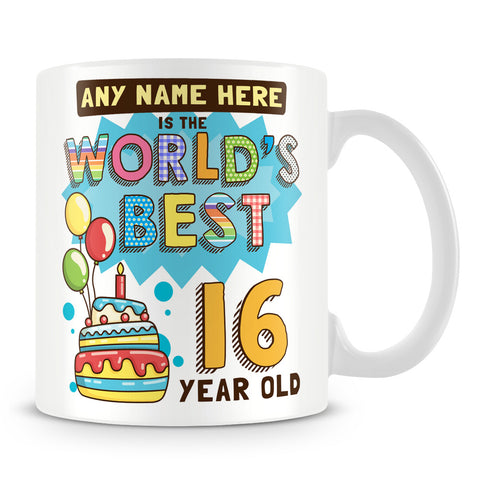 World's Best Birthday Mug Blue