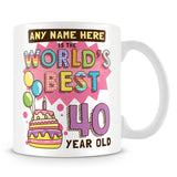 World's Best Birthday Mug Pink