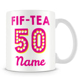 Birthday Tea Personalised Mug – Pink