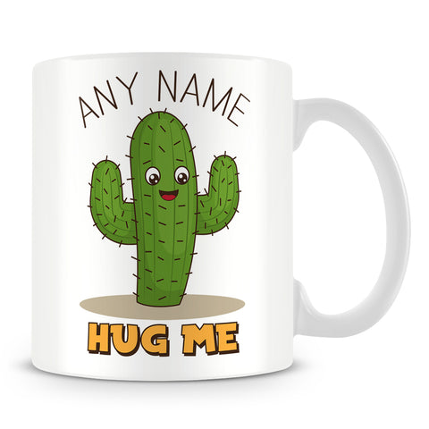 Cactus Mug - Hug Me Personalised Cup