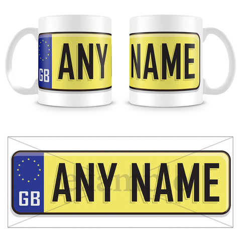 Car Registration Personalised Mug