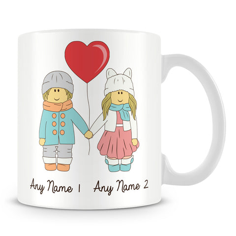 Lovers / Boyfriend and Girlfriend Personalised Mug