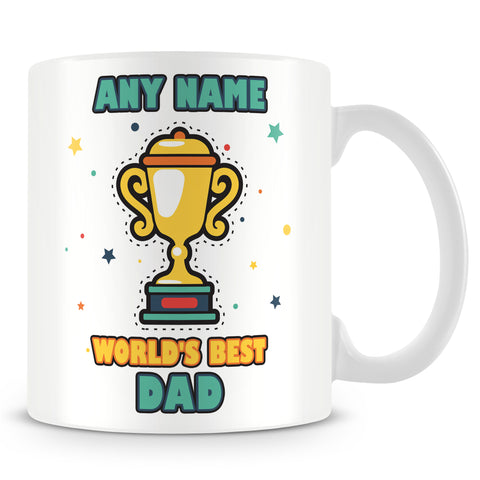 Dad Mug - Worlds Best Trophy