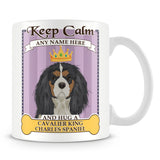 Keep Calm and Hug a Cavalier King Charles Spaniel Mug - Purple