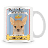 Keep Calm and Hug a Chihuahua Mug - Blue